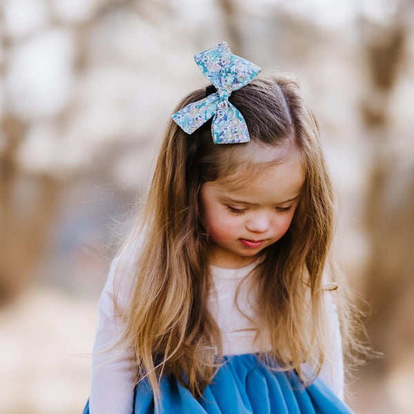 New! Lavender Michelle Cotton Adelaide Bow