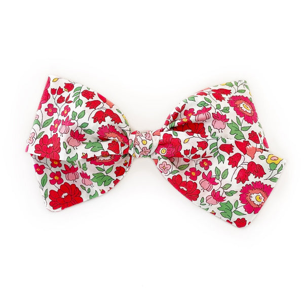 Red D'Ango Cotton Adelaide Bow