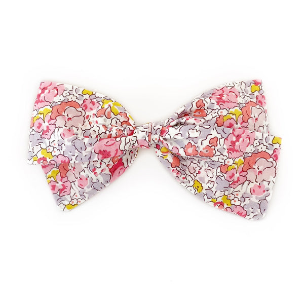 Pink + Chartreuse Claire Aude Cotton Adelaide Bow