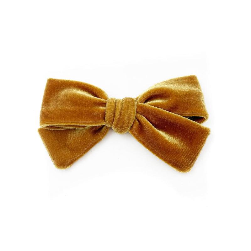 Gold Velvet Bethany Bow