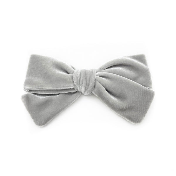 Silver Velvet Bethany Bow